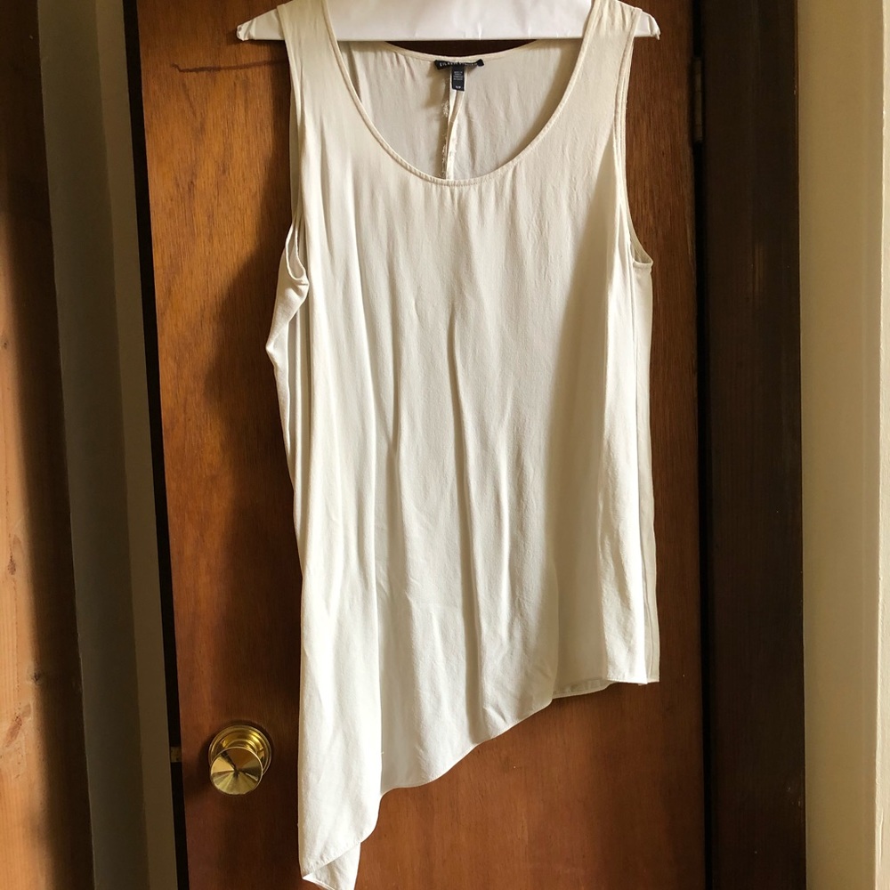 100% silk Eileen Fisher drape tank